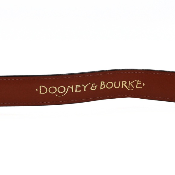 Dooney & Bourke All Weather Leather Belt Black Gold Tone Buckle XS 22-24 - Picture 5 of 7